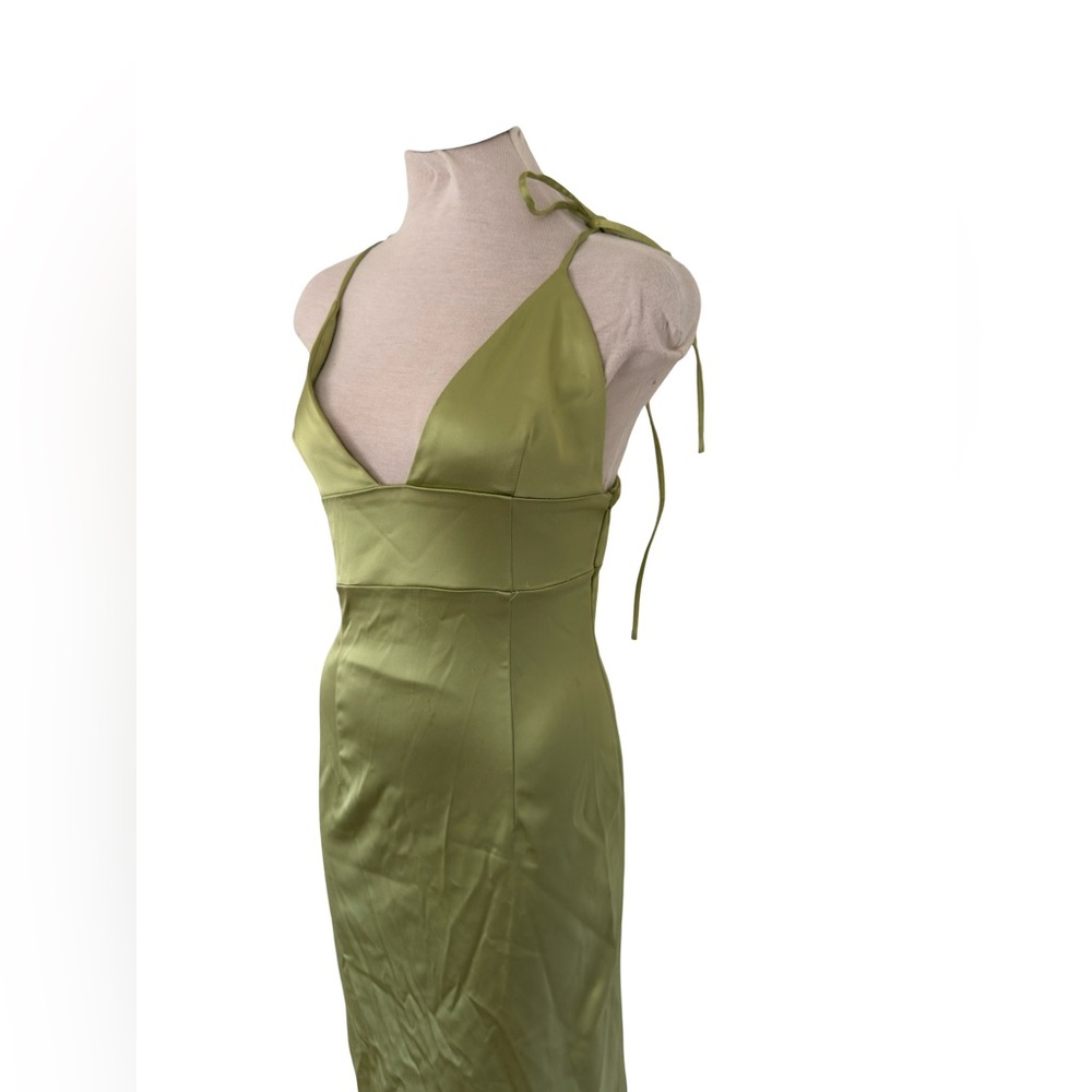 Aritzia Wilfred Satin Halter Dress